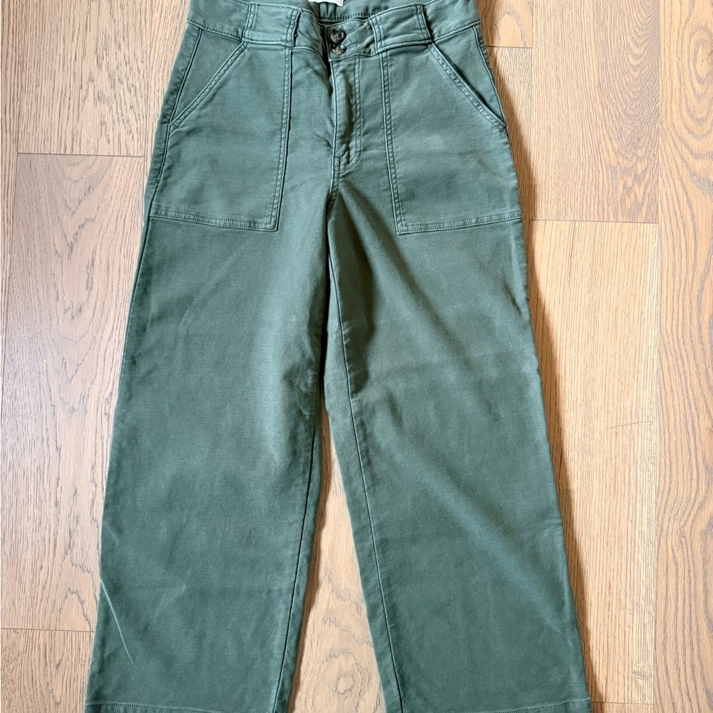 Maurice’s Green Wide-Leg Crop Pants